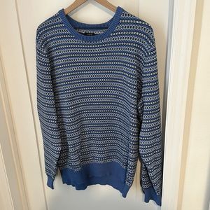 J.Crew holiday print crew sweater worn once